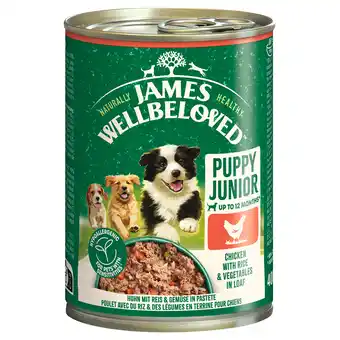 Zooplus Voordeelpakket: 24x400g James Wellbeloved Junior Dog Hypoallergene kip in paté natvoer voor honden aanbieding