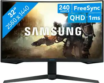 Coolblue Samsung Odyssey G7 QLED gaming LC32G75TQSRXEN aanbieding