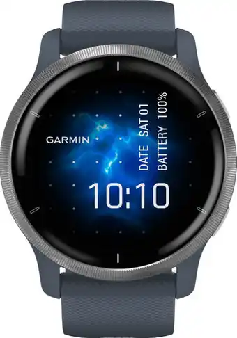 Coolblue Garmin Venu 2 Zilver/Blauw aanbieding