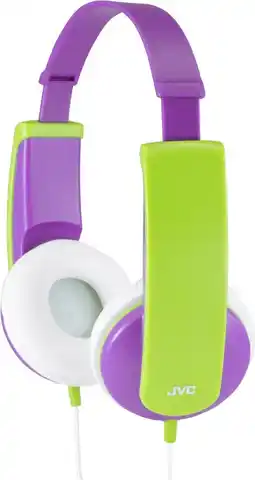 Bol.com JVC HA-KD5 - On-ear kids koptelefoon - Paars/Groen aanbieding