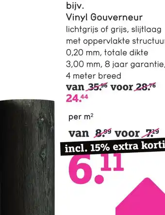 Leen Bakker Vinyl Gouverneur aanbieding