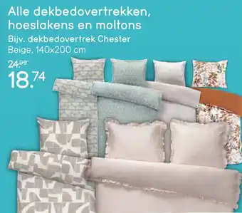 Leen Bakker Dekbedovertrek Chester aanbieding