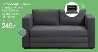 Leen Bakker Slaapbank Sirena aanbieding