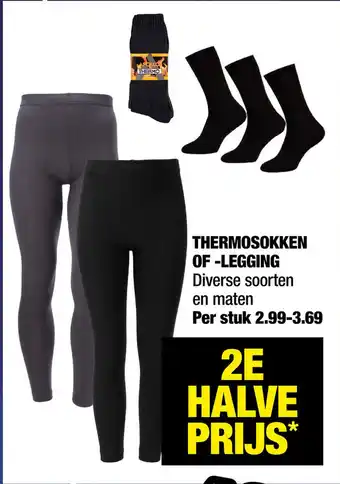 Big Bazar Thermosokken Of -Legging aanbieding