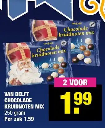 Big Bazar Van Delft Chocolade Kruidnoten Mix aanbieding