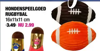 Big Bazar Hondenspeelgoed Rugbybal aanbieding
