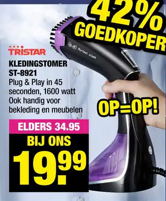 Big Bazar Tristar Kledingstomer St-8921 aanbieding