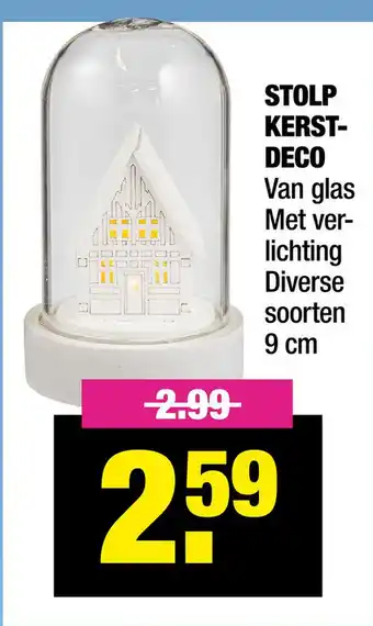 Big Bazar Stolp Kerstdeco aanbieding