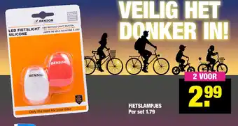 Big Bazar Fietslampjes aanbieding