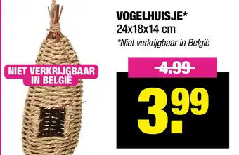 Big Bazar Vogelhuisje aanbieding