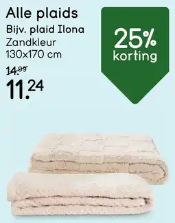 Leen Bakker Plaid Ilona aanbieding