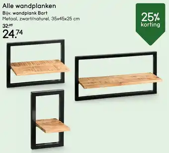 Leen Bakker Wandplank Bart aanbieding