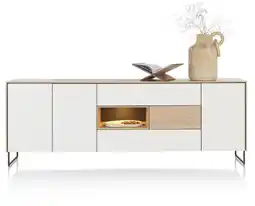 Xooon Lindfield, Dressoir 240 Cm. - 3-Deuren + 3-Laden + 1-Niche (+ LED) aanbieding