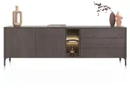 Xooon Trenton, Dressoir 240 Cm - 2-Deuren + 3-Laden + 2-Niches - Clay aanbieding