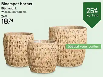 Leen Bakker Bloempot Hortus aanbieding