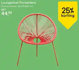 Leen Bakker Loungestoel Formentera aanbieding