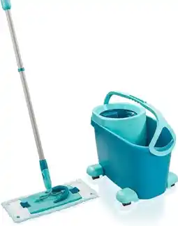 Amazon Leifheit 52121 Set CLEAN TWIST M Ergo Mobile, Turquoise, 47 x 28 x 33 aanbieding