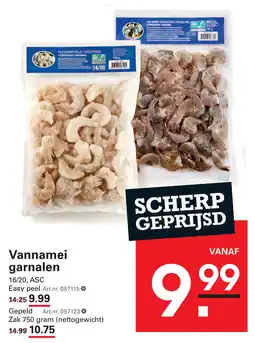 Sligro Vannamei garnalen aanbieding