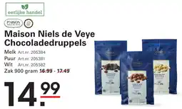 Sligro Maison Niels de Veye Chocoladedruppels aanbieding