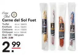 Sligro Carne del Sol Fuet aanbieding