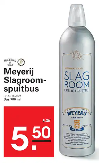 Sligro Meyerij Slagroomspuitbus aanbieding