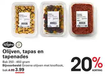 Sligro Olijven, tapas en aanbieding