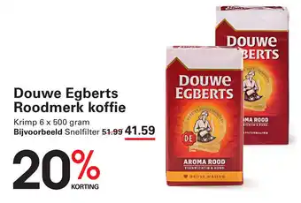 Sligro Douwe Egberts Roodmerk koffie aanbieding