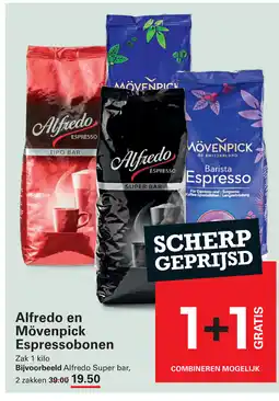 Sligro Alfredo en Mövenpick Espressobonen aanbieding