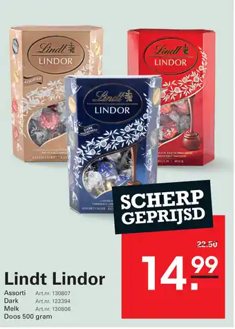 Sligro Lindt Lindor aanbieding