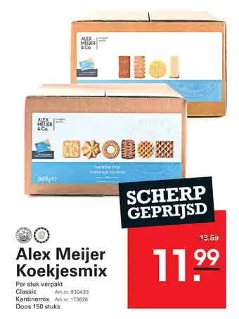 Sligro Alex Meijer Koekjesmix aanbieding