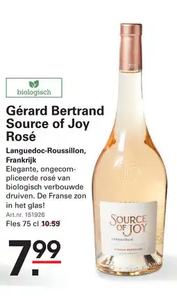 Sligro Gérard Bertrand Source of Joy Rosé aanbieding