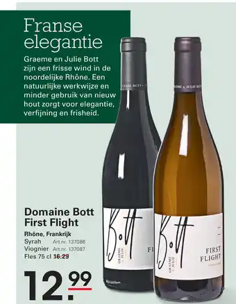 Sligro Domaine Bott First Flight aanbieding