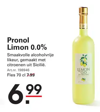 Sligro Pronol Limon 0.0% aanbieding