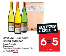 Sligro Cave de Turckheim Baron d'Alsace aanbieding