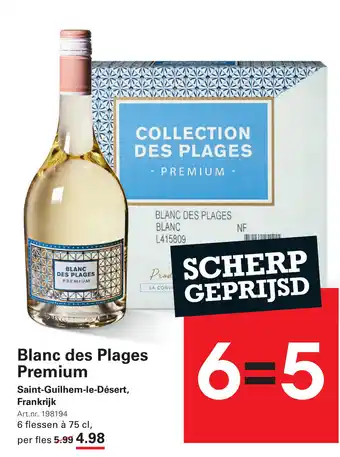 Sligro Blanc des Plages Premium aanbieding