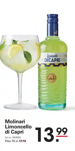 Sligro Molinari Limoncello di Capri aanbieding