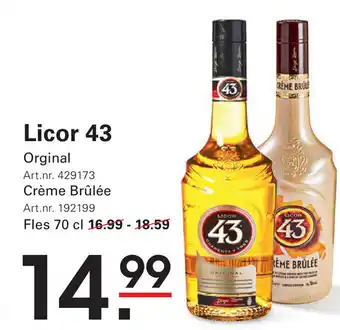 Sligro Licor 43 aanbieding