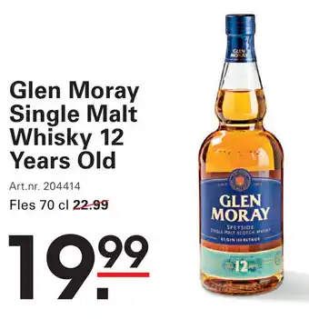 Sligro Glen Moray Single Malt Whisky 12 Years Old aanbieding