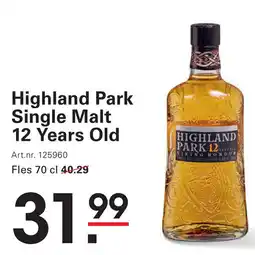 Sligro Highland Park Single Malt 12 Years Old aanbieding