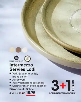 Sligro Intermezzo Servies Lodi aanbieding