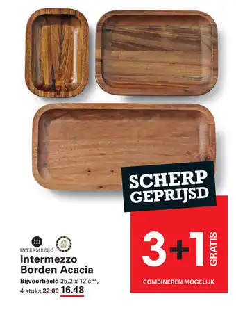 Sligro Intermezzo Borden Acacia aanbieding