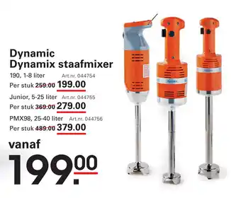 Sligro Dynamic Dynamix staafmixer aanbieding