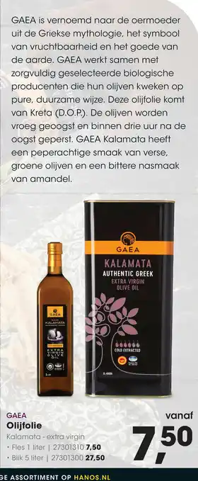 HANOS Olijfolie aanbieding