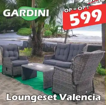 iTEK Loungeset Valencia aanbieding