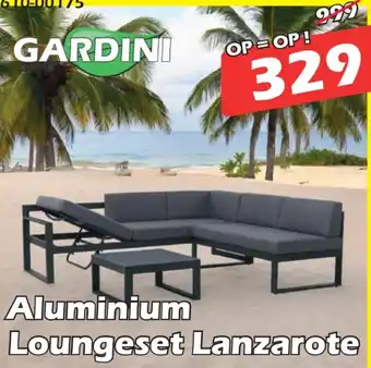 iTEK Aluminium Loungeset Lanzarote aanbieding