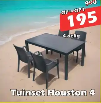 iTEK Tuinset Houston 4 aanbieding