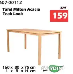 iTEK Tafel Milton Acacia Teak Look aanbieding