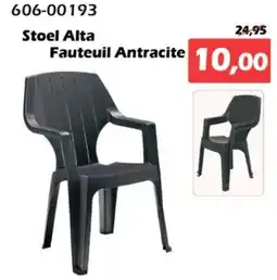 iTEK Stoel Alta Fauteuil Antracite aanbieding