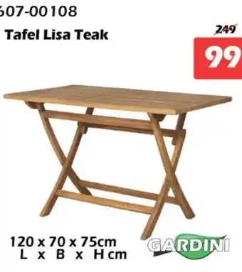 iTEK Tafel Lisa Teak aanbieding