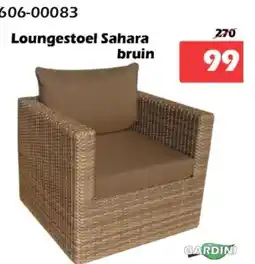 iTEK Loungestoel Sahara bruin aanbieding